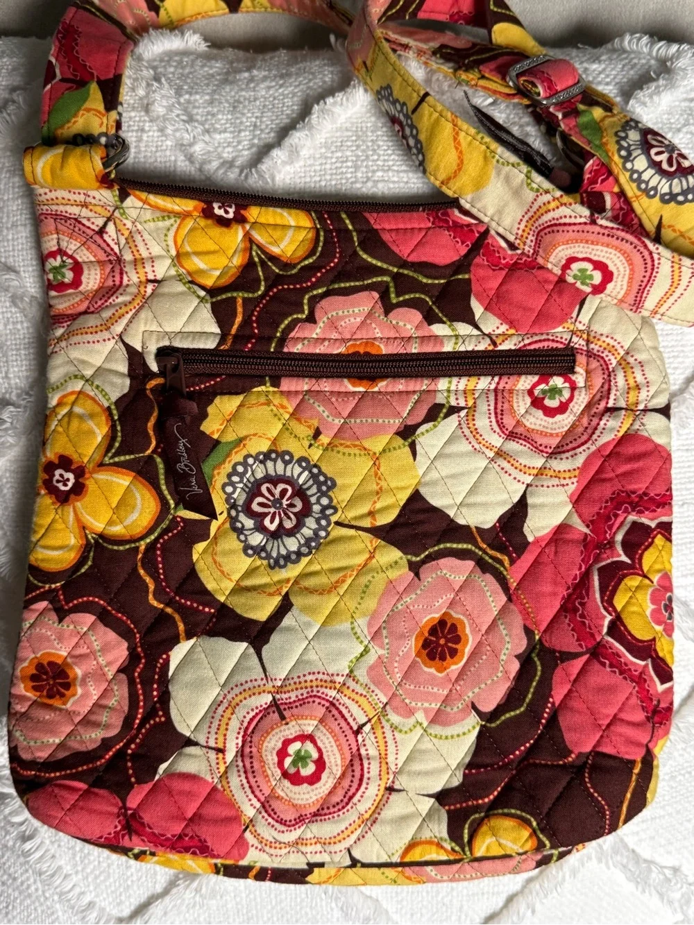 Vera Bradley Carnaby Crossbody Shoulder Bag Retired Floral